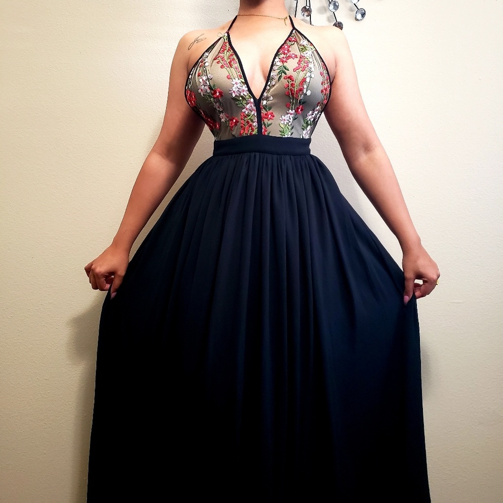 Floral floor length dress